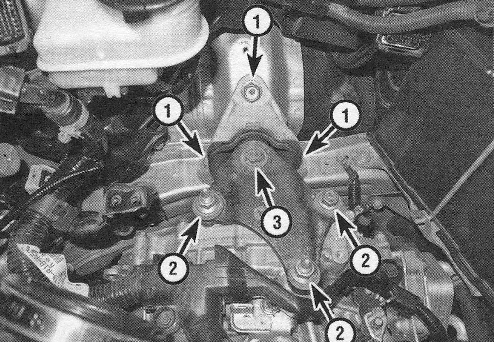 Honda Civic & CRV 1.8L single overhead camshaft (SOHC) engine | Engine mounts - check and replacement 